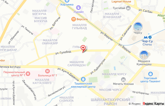 Пункты выдачи на карте